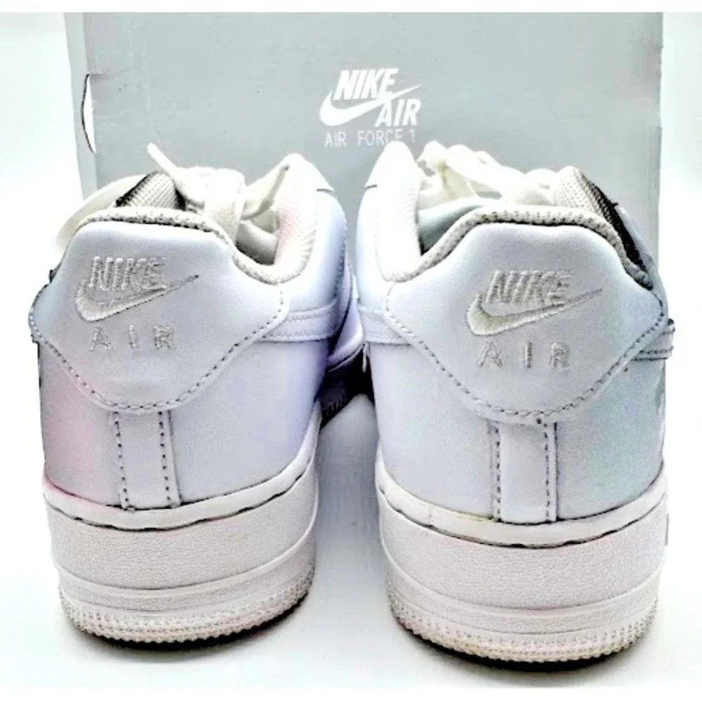 Nike Air Force 1 LE GS Custom Graffiti White Pink DH2920-111 Boys 7Y EU40